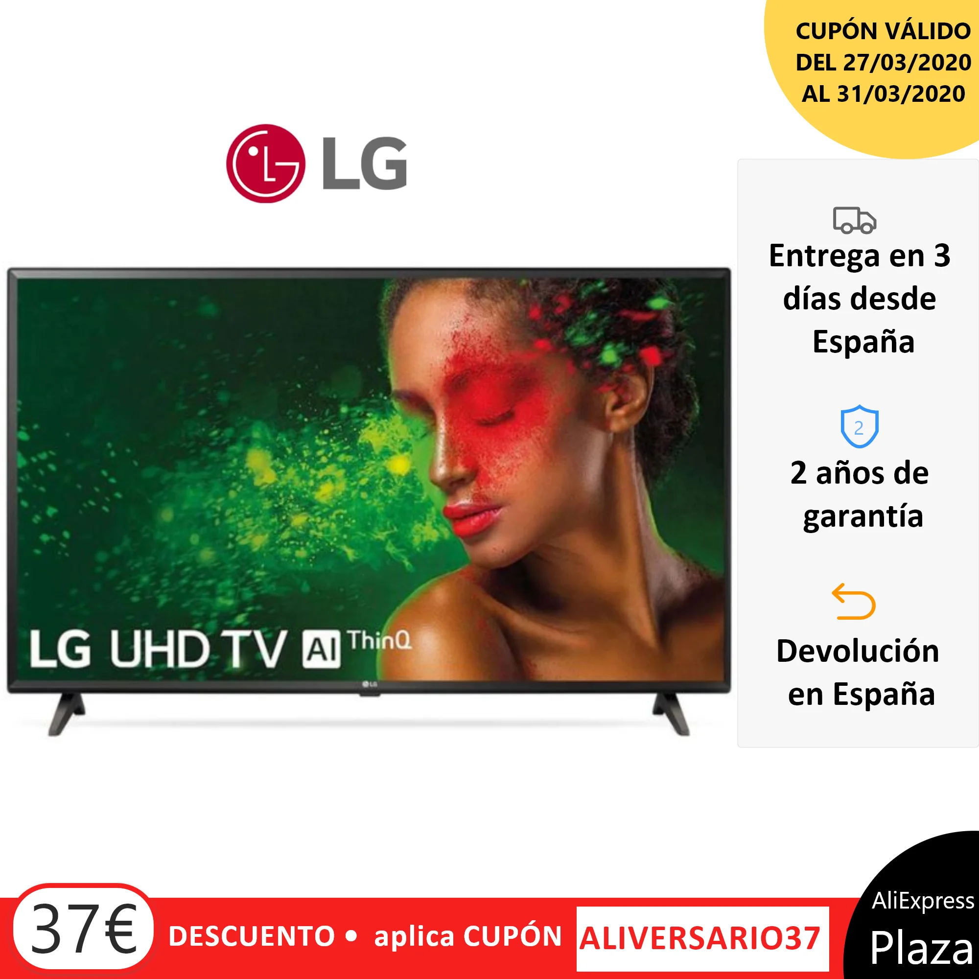 Televisor LG TV LED 55" UM7000PL UHD 4K