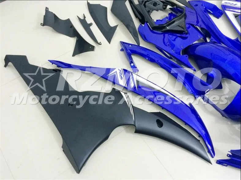 4 подарки набор впрыскивателей Мотоцикл Обтекатели Fit для YAMAHA YZF-R6-600 2008- 08-16 обтекатель КУЗОВ комплект цвет синий, черный; Большие размеры 34–43 хорошее