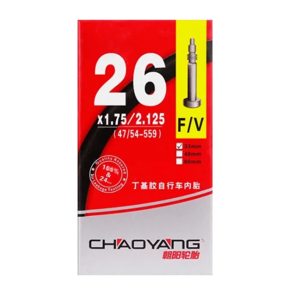 26x1.75-2.1 FV 33mm Прочный Американский французский к клапану Шредера для велосипела шин горный 26/27. 5/29 дюймов велосипед Цикл внутренняя резиновая трубка шины 1,95-2,125 AV FV - Цвет: 26x1.75-2.1 FV 33mm