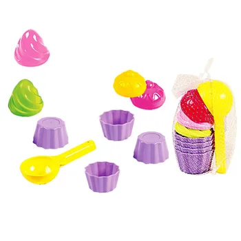 

9pcs/lot Children Beach Sand Toys Small Cake Mould Spoon Ice Cream Pudding Beach Play Sand Snow Play Water Toys Gifts for Kids