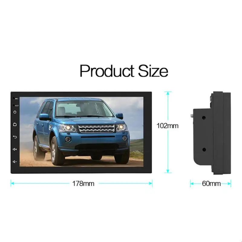 Автомагнитола 2din радио Кош 7 дюймов Android 9,1 2 DIN автомобильный стерео gps Navi WiFi Bluetooth FM автомобильный аудио головное устройство