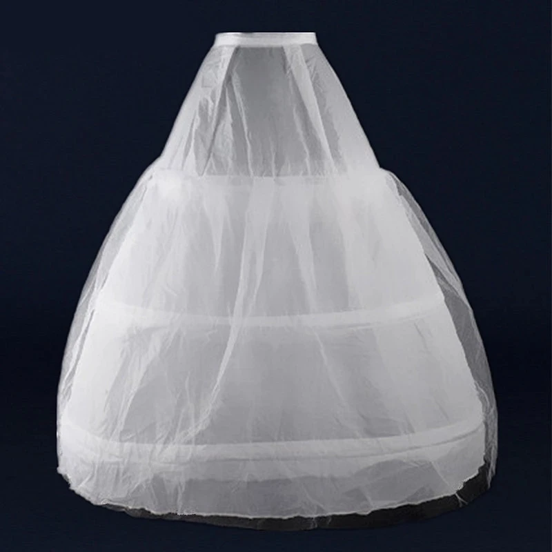 

3 Hoops Petticoats for Wedding Accessories Crinoline Cheap Underskirt For Ball Gown