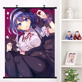 

Anime Dagashi Kashi Endou Saya Endou Tou Shikada Kokonotsu Wall Scroll Poster Wall Hanging Mural Poster Home Decor Collection
