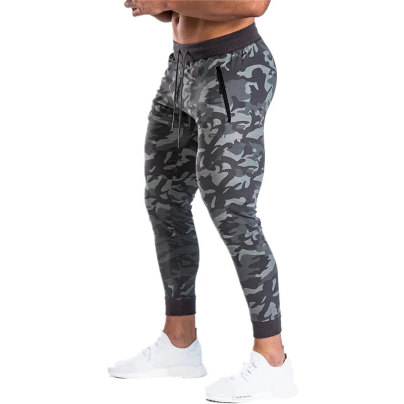 

2019 New Bodyboulding Mens Pants Gyms Sweatpants Brand Clothing Cotton Camouflage Trousers Casual Elastic Fit Joggers