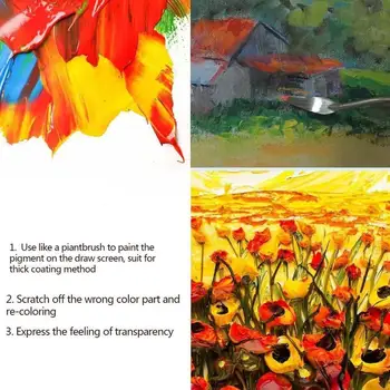 

Home School Various Shapes And Styles Stainless Steel Paint Piece Oil Student Ccraper Set Painting Palette 5 Gouache Knife U2C0