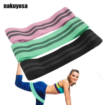 

2pcs Hips Fitness Resistance Bands Yoga Workout Glutes Leg Exercise Elastic Bands Women Squats Fitness Circle Comfortable Belt