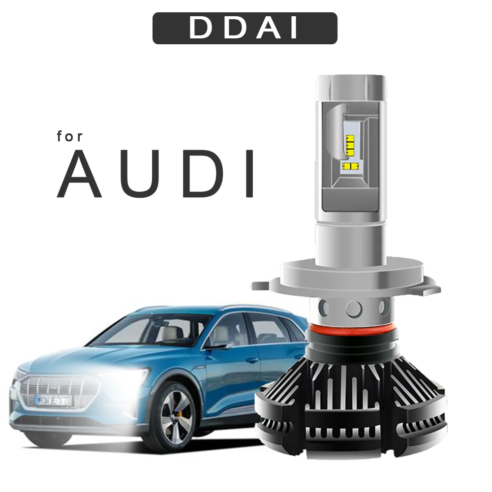 

DDAI for AUDI A5 A6 A7 S4 Q7 Q5 fog Lamp Auto X3 Led Headlight ZES 50W 6000LM H4 LED H7 Car Headlight 6000K LED