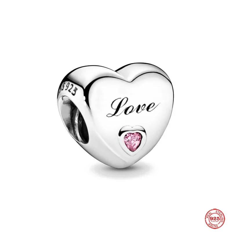 925 Silver Letter Family Beads Grandma Brother Son Pendant Women Dangle New Charm Fit Original Bracelet For Jewelry Gift 2