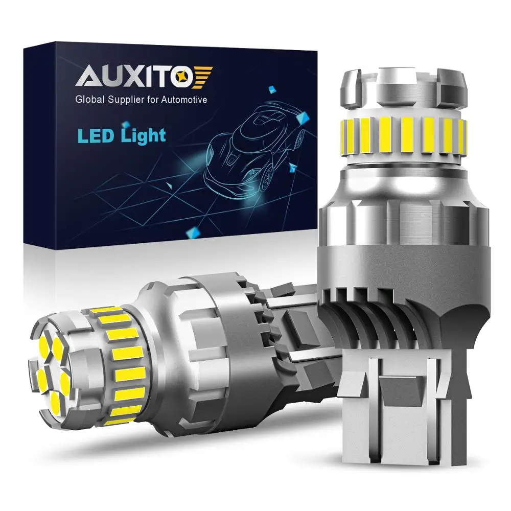 AUXITO 2x7443 7444 T20 W21/5 Вт Светодиодный светильник для Lada Kalina Granta Веста DRL светодиодный