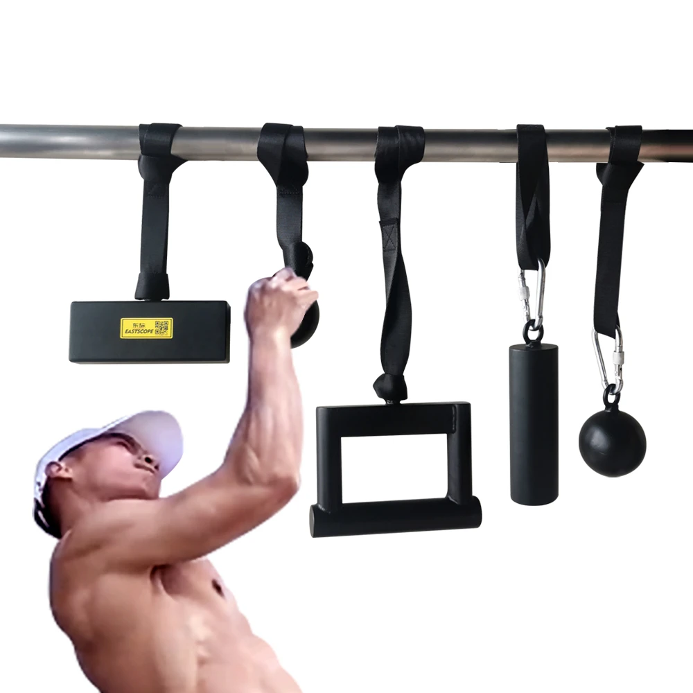 Fitness Pull Up Ball with Strap Forearm Finger Arm Wrist Strength