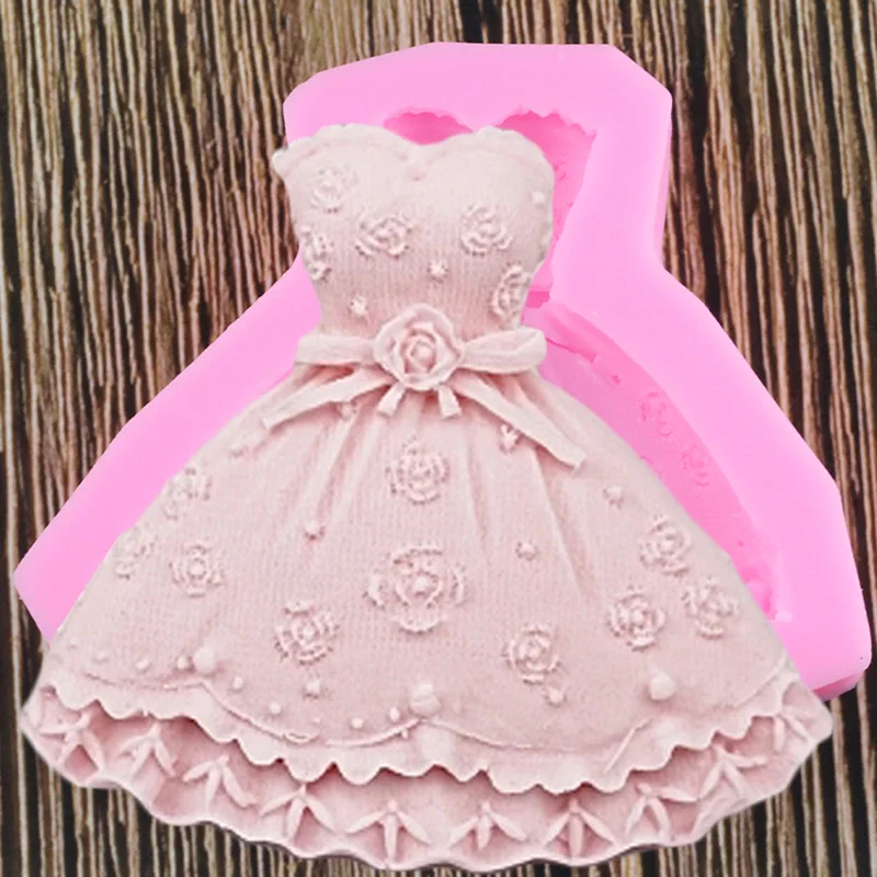 Платье для мастики силиконовая форма для украшения торта инструменты кондитерские формы для помадки форма для шоколада формы для мастики
