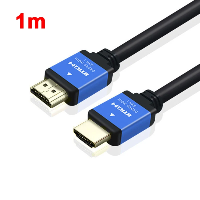 Универсальный HDMI кабель 4K HD 60 HZ папа-папа Высокое качество позолоченный Соединительный плетеный кабель для HD ТВ проектора Hdmi 2,0 кабель