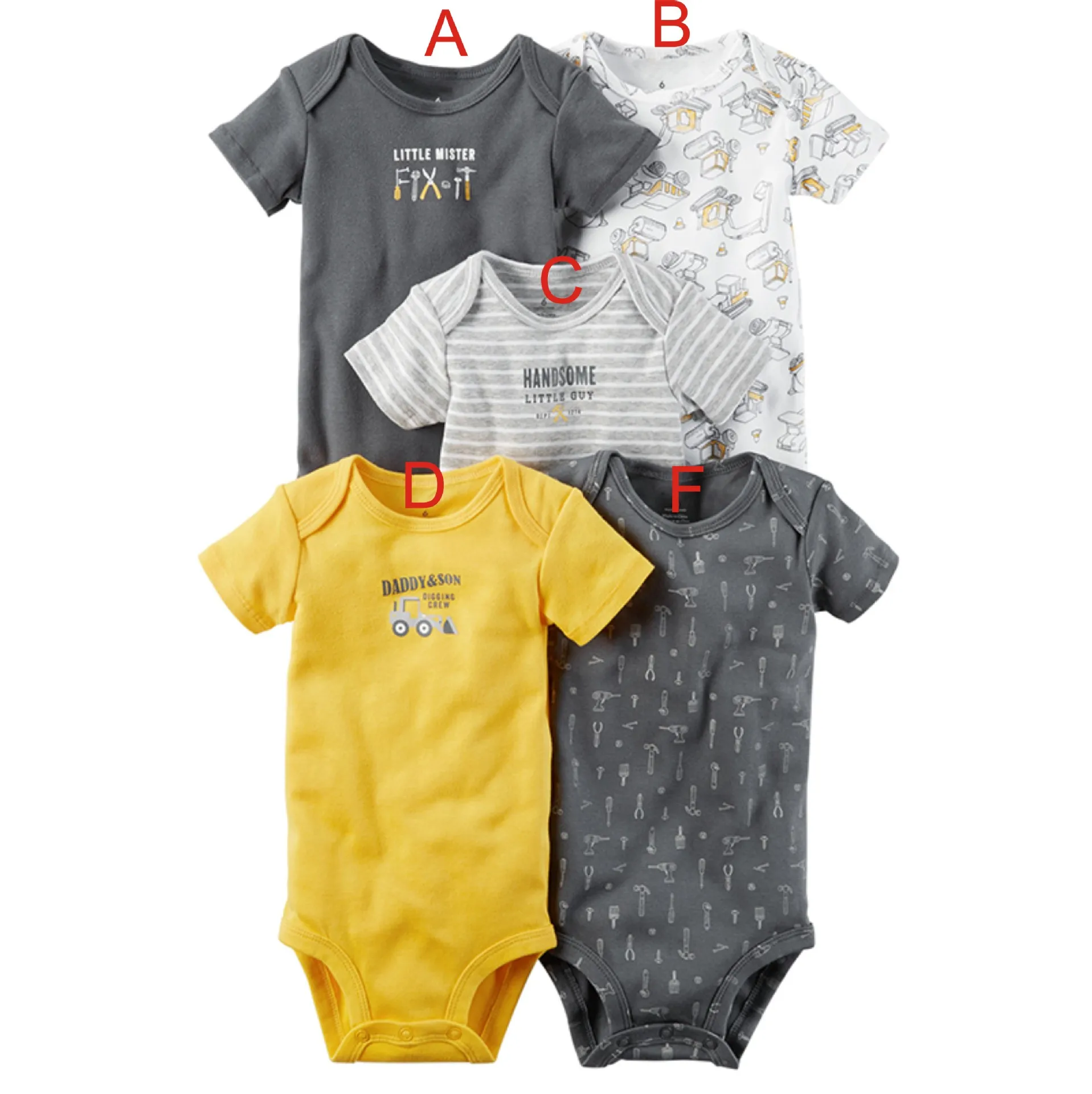 

Men's And Women's Child Infants Clothing Baby Triangle Crawling Clothes Romper Onesie