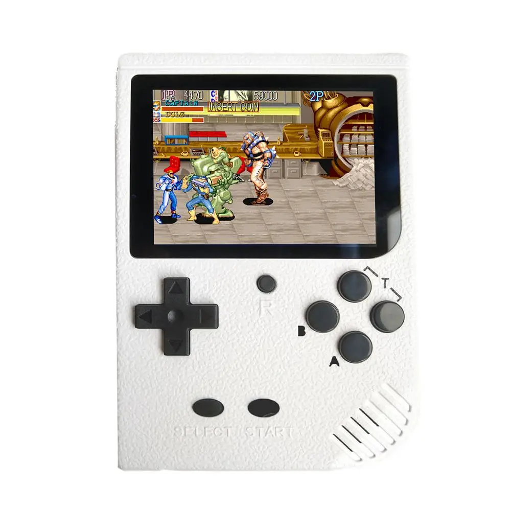 white 2000 в 1 ретро мини портативная игровая консоль цветной lcd Детский Цветной игровой плеер SUP встроенный 5 большой симулятор для GBA Аркады FC - Цвет: white