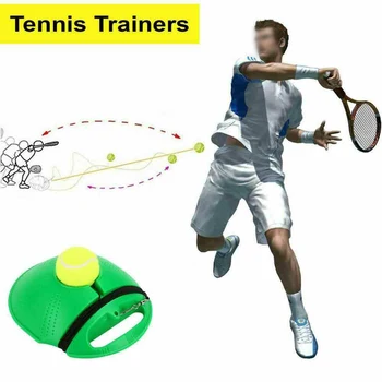 

Pro Single Tennis Trainer Training Tool Practice Rebound Balls Back Base Ball Home Outdoor Practice Balls