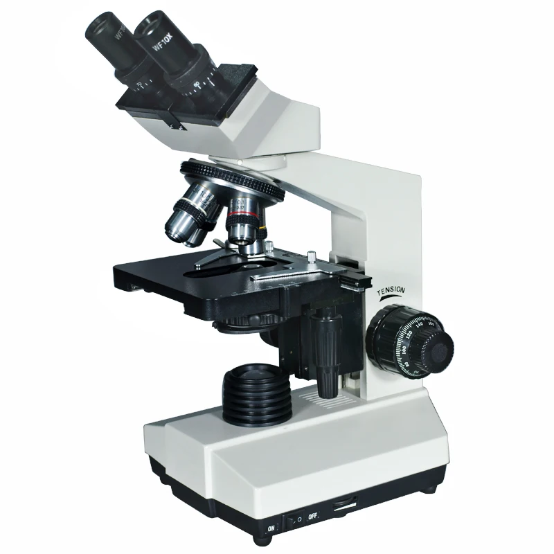 40X-1600X Microscopio Binoculare Biologico Scorrevole Illuminato Laboratorio Biologia Microscopio Con Testa Della Lampada 360 Girevole