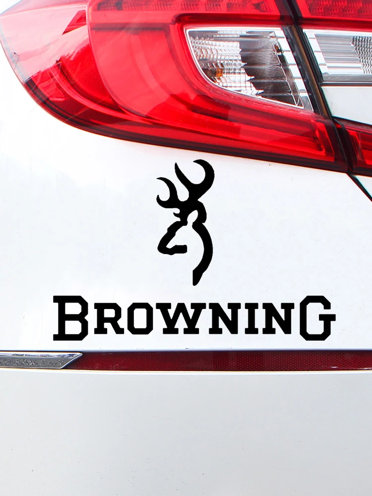 Deer Cross Hunting Fishing Decal Sticker 