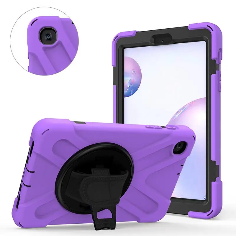 

Full Body Protective Durable Case with Wrist Strap for Samsung Galaxy Tab A 8.4 2020 SM-T307U/T307/T307U Silicone Back Cover+Pen