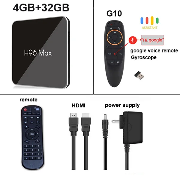 4G 32G G10 H96 Max X2 Smart Android 9,0 ТВ приставка Amlogic S905X2 4 Гб ОЗУ 32 Гб 64 Гб ПЗУ четырехъядерный 2,4 г/5 ГГц Wifi BT H.265 4K H96 MAX - Цвет: 4G 32G G10