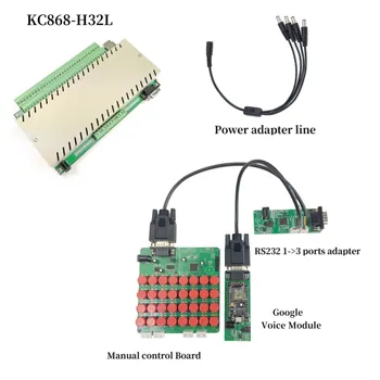 

32 Channels ethernet relay controller support Google Voice control and Manual control
