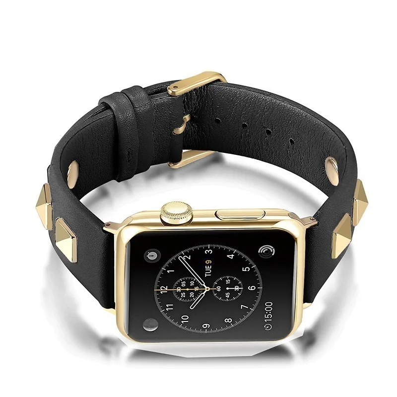 Ремешок из натуральной кожи для Apple Watch Band 42 мм серия 4 3 спортивный браслет 38 мм ремешок для iwatch 4 запястье браслет петля 44 мм