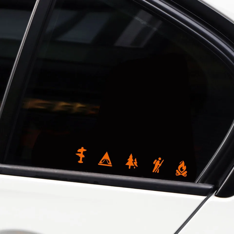 Camping Stickers Car Stickers Decals Backpack For Car Bumper Stickers Car Styling Body Window Vinyl Wall Stickers