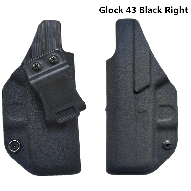 IWB Тактический KYDEX стиль кобура для пистолета Glock 43 внутри скрытый чехол для пистолета аксессуары