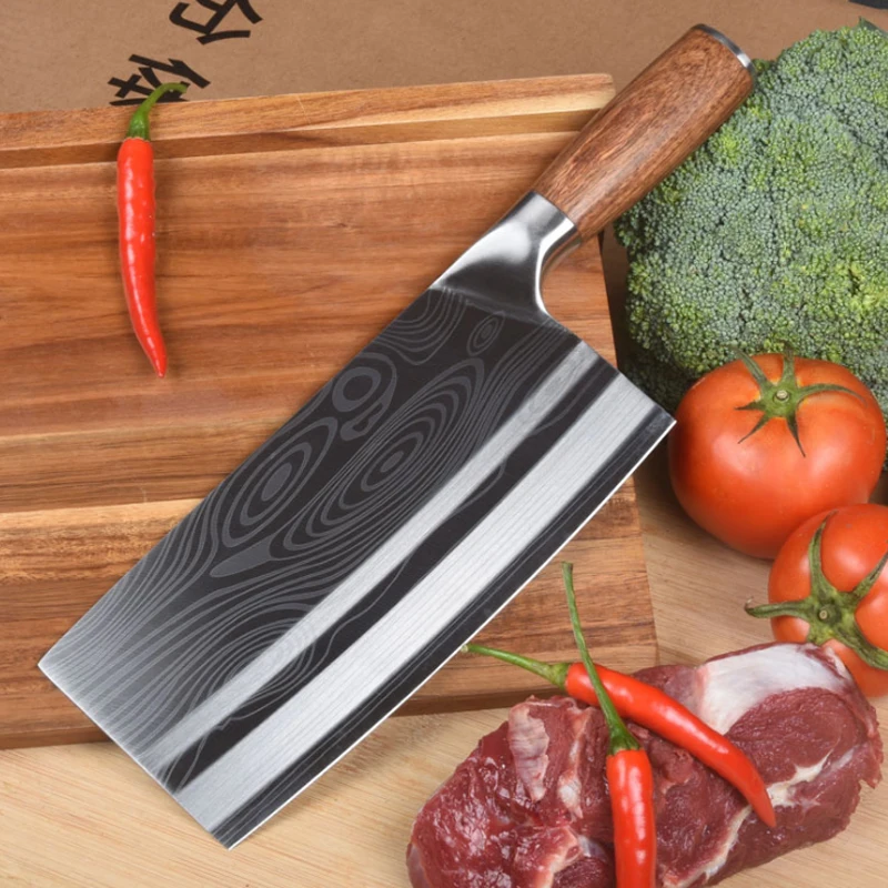 Super Sharp 7 Inch Chinese Kitchen Knives Meat Fish Vegetables Slicing  Knife Hot