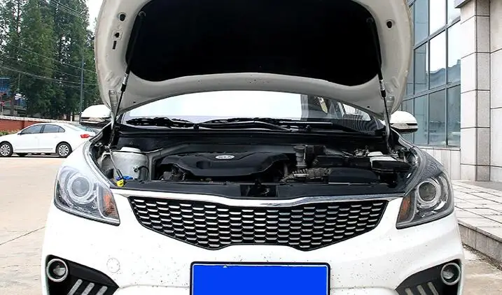 Карбоновое волокно для KIA k2 RIO- автомобильный Стайлинг передний капот изменение газовых Распорки подъем поддержка амортизатор пружинный амортизатор
