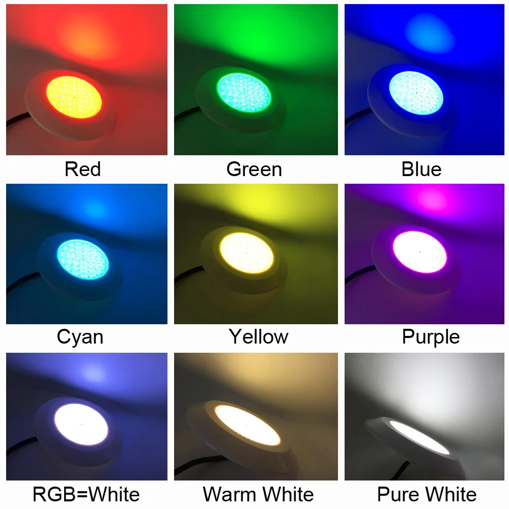 Подводный светильник s RGB светодиодный для бассейна из смолы Fil Piscina настенный