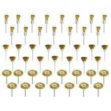 45 шт. шлифовальные вращающиеся инструменты промышленные мини сверла медное колесо шлифовальный станок проволочный Набор щеток домашний полировка Удаление ржавчины Нескользящая