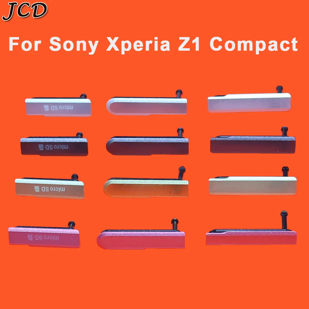 

JCD SIM Card Micro SD USB Charging Port Slot Block Cover For Sony Xperia Z1 Compact Z1 Mini M51W D5503 Dust Plug Dust-Proof Case