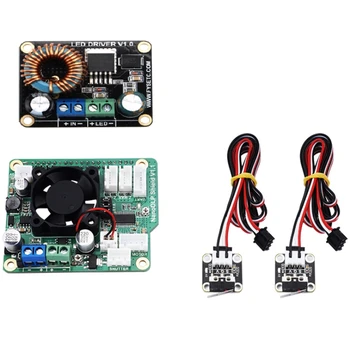 

NanoDLP Shield V1.1 Expansion Board +Boost LED Driver Board + 2Pcs CR-10 Limit Switch for SLA UV Cured 3D Printer Parts