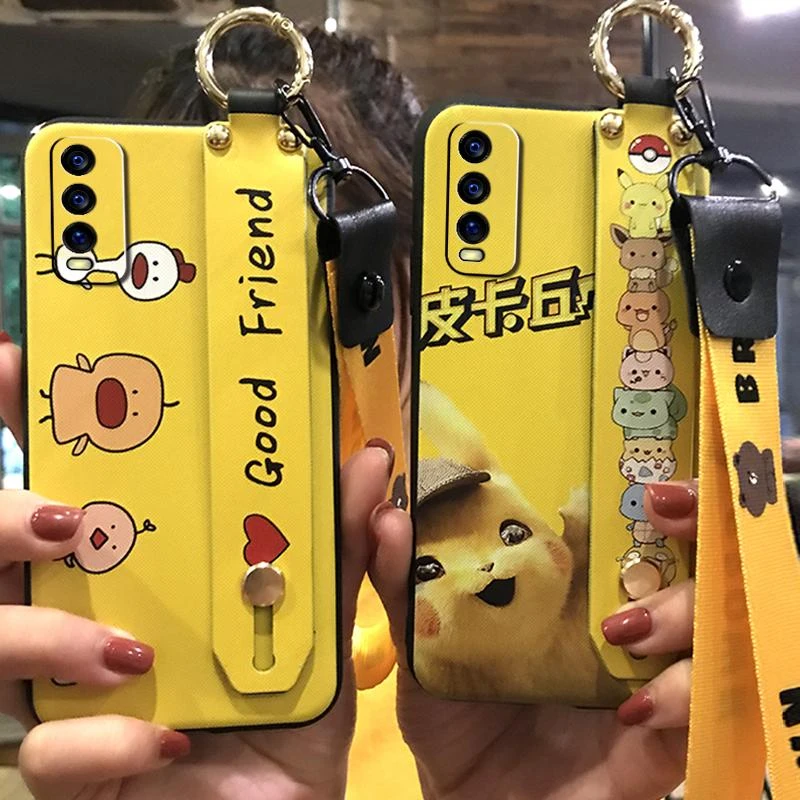 Wrist Strap Cute Phone Case For Vivo Y Yi Ys Y30 China Back Cover Cover Kickstand Tpu For Girls Waterproof Phone Case Covers Aliexpress