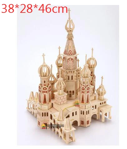 34 3D деревянный корабль пазлы Игрушки Обучающие строительные паром модель парусная лодка самолет головоломка самолет подарок для детей DIY деревянная детская игрушка - Цвет: 34