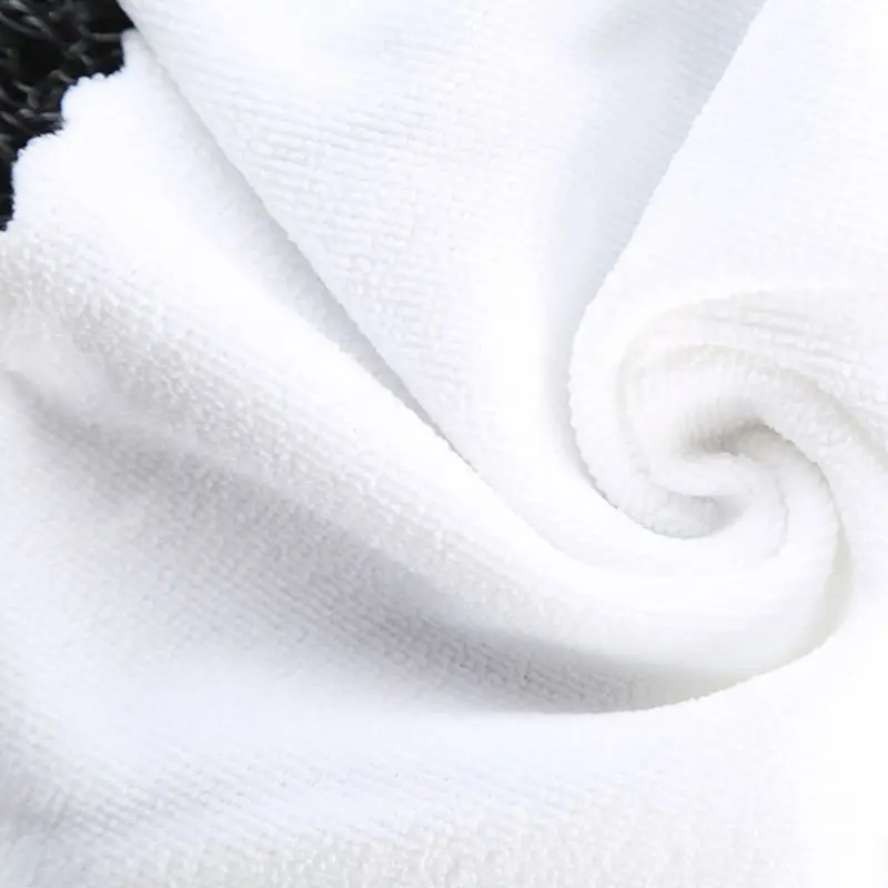 10 Pcs Embossed Fiber Wipes Handkerchief White Square Napkin for Hotel Restaurant Cut Edge Lace Cleaning Rag