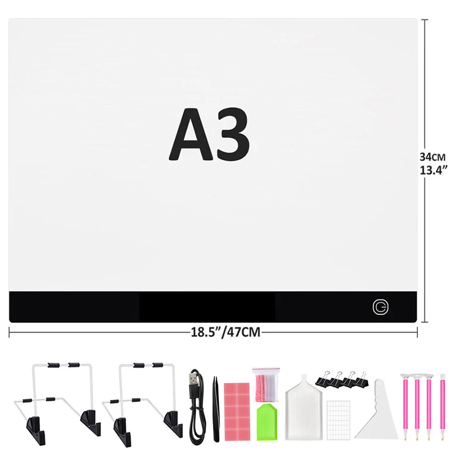 Tablette Lumineuse A2 /A3/A4 – Creationglobaldiamond