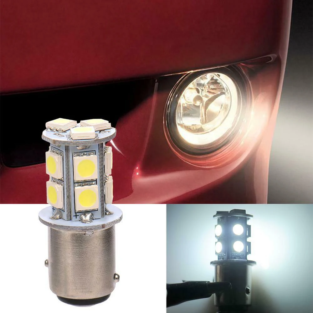 Горячая 10 шт. белый 13SMD 5050 светодиодный 1157 Автомобильный задний тормозной Стоп сигнальный светильник