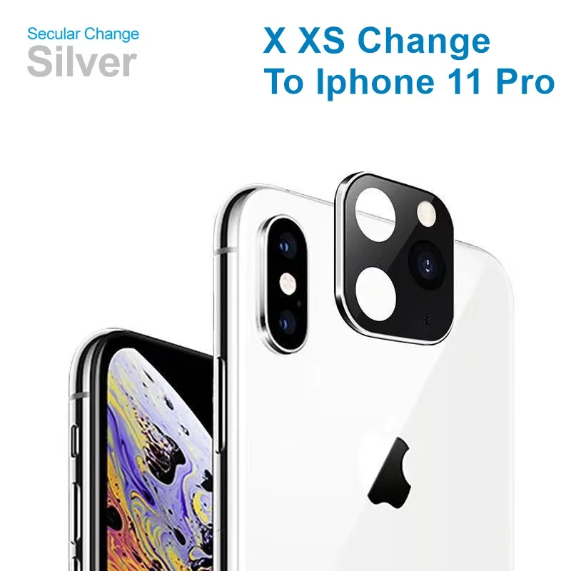 For Iphone X XS Tongdaytech сплав мобильного телефона Lentes камера Крышка для iPhone X XS MAX объектив секунды изменить для iPhone 11 PRO/11 PRO MAX - Цвет: For Iphone X XS