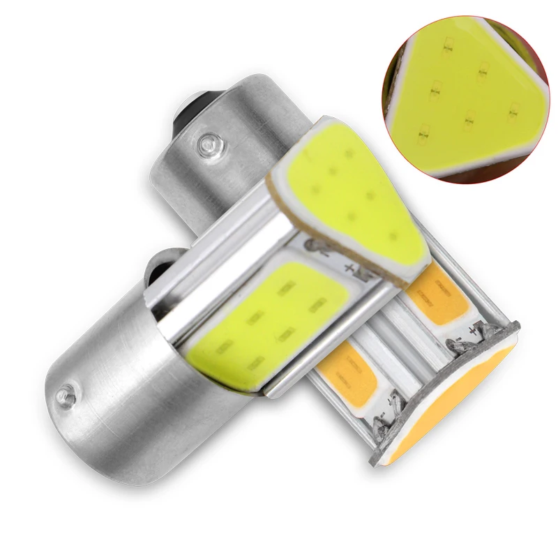

2pcs p21w ba15s 1156 led COB Car Reversing light led Parking light Turn signal lamp CANBUS 12v for BMW Audi Ford Car Accessories