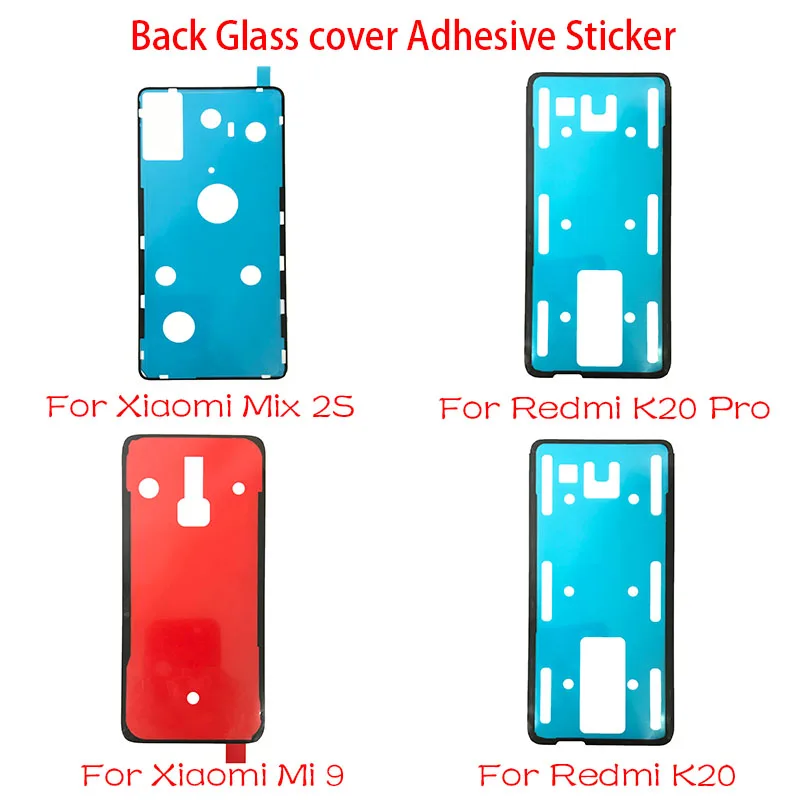 2 шт./лот, для Xiaomi mi 9 mi x 2 S/Red mi Note 7 K20 Pro, клейкая наклейка, задняя крышка для батареи, клейкая лента