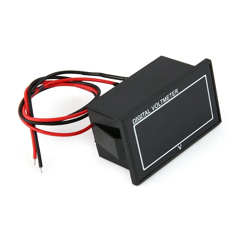 

5PCS DC 5V-70V LED Digital Display Panel Voltmeter Electric Battery Voltage Meter Volt Tester for Auto Battery Car Motorcycle