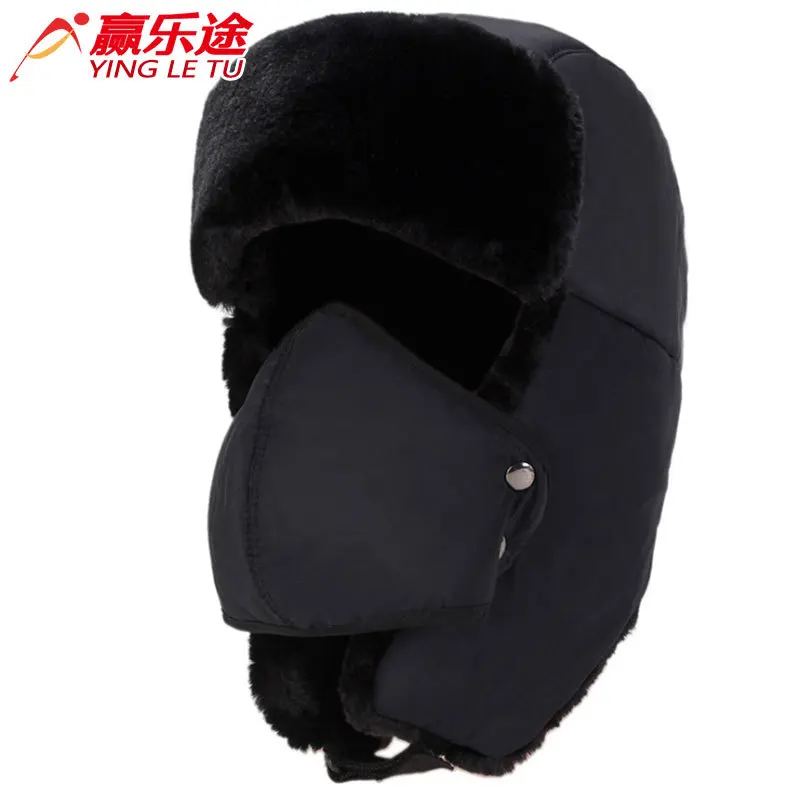 Зимняя шапка мужская Lei Feng Hatband маска для лица корейский Стиль Уличная теплая хлопковая шапка женская матовая и толстая велосипедная