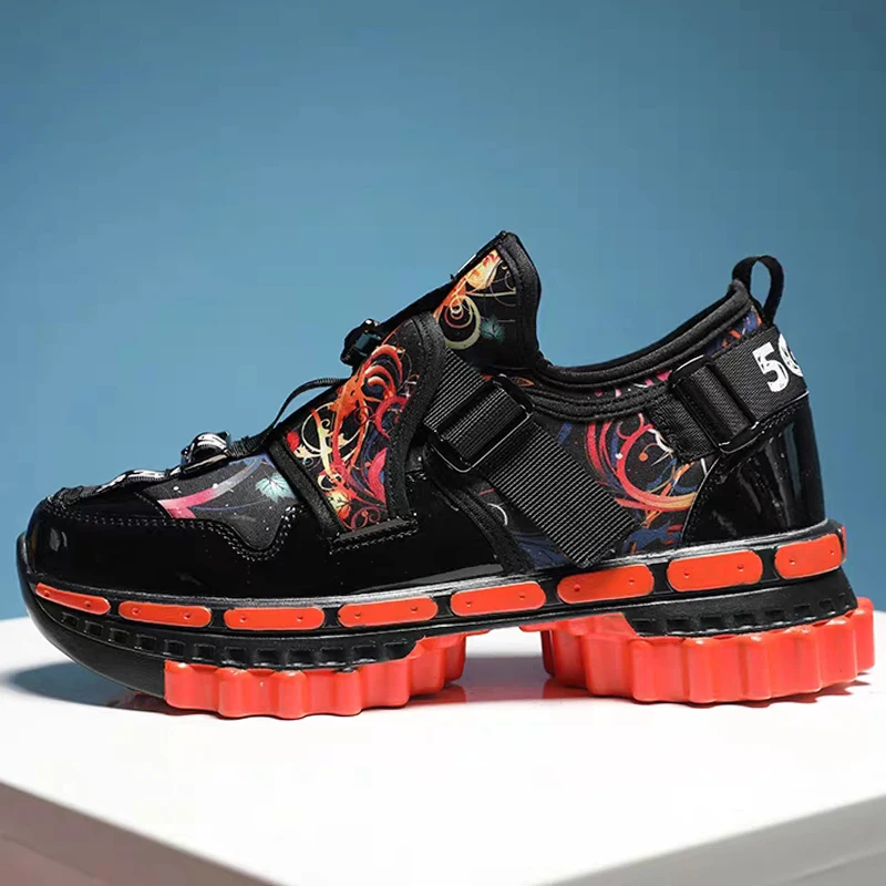 Men Running Shoes Gear Bottom Fashion Height Increasing Sport Shoes For Men Outdoor Casual Comfortably Breathable Men's Sneakers