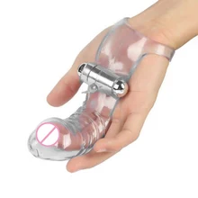 Хорошая здоровая женская игрушка Пальчиковый вибратор G-spot для дам пар