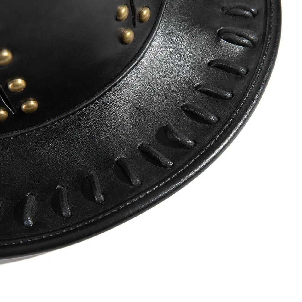 Gear Duke стимпанк шляпа из искусственной кожи Топ шляпа Викторианский мужской Millinery традиционные Волшебные шляпы волшебников