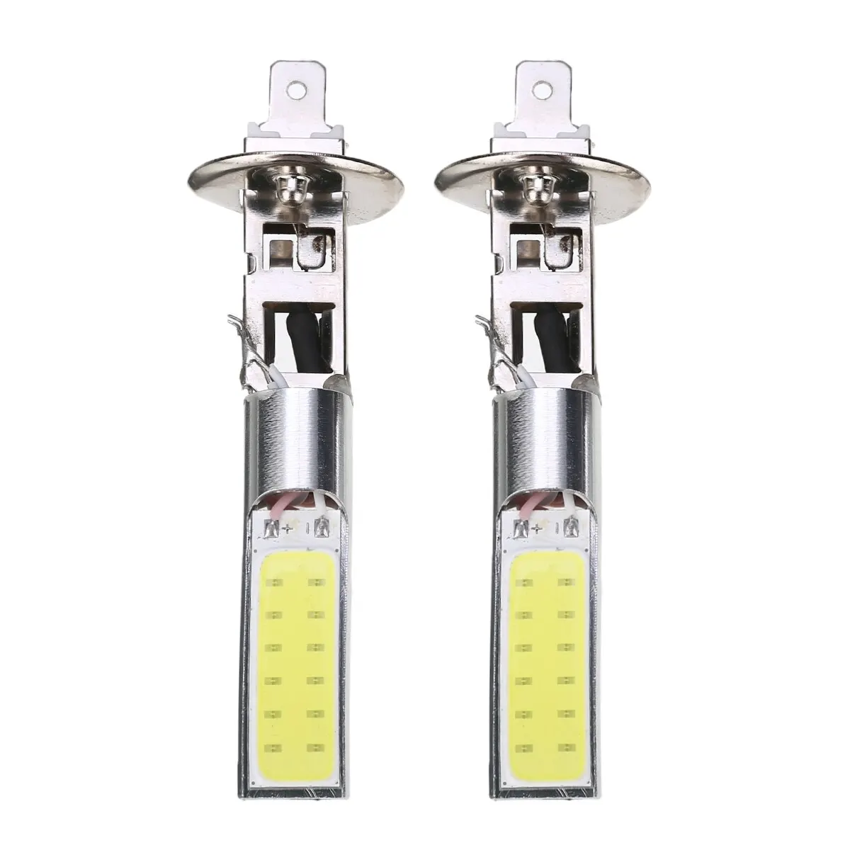 2Pcs H1 COB LED Bulb Super Bright Car Fog Lights 12V 6000K White Driving Day Running Lamp Auto Light Sources