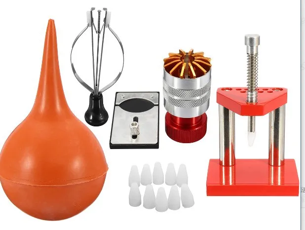

Clock Repair Tools Luxurious Five-Piece Blowing Balloons zhuang zhen ji Needle Clamp Plastic Maker Fixed Plate