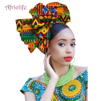 

Ankara Jewelry Headwrap African Scarf Wax Print Fabric African 100% Cotton Head Wraps for Women AF012