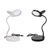 Magnifying Glass LED 5X 3X10X 10X15X Magnifier Detachable Magnifying Glasses Zoom with Desk Lamp Magnifier Loupe Eye Gauge free ship wholesale led table magnifier flexiable soft rod desk lamp magnifying glass loupe clamp 5x magnifier clip fix